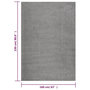 Voir la diapositive 6 : VIDAXL Tapis shaggy a poils longs Gris 160x230 cm