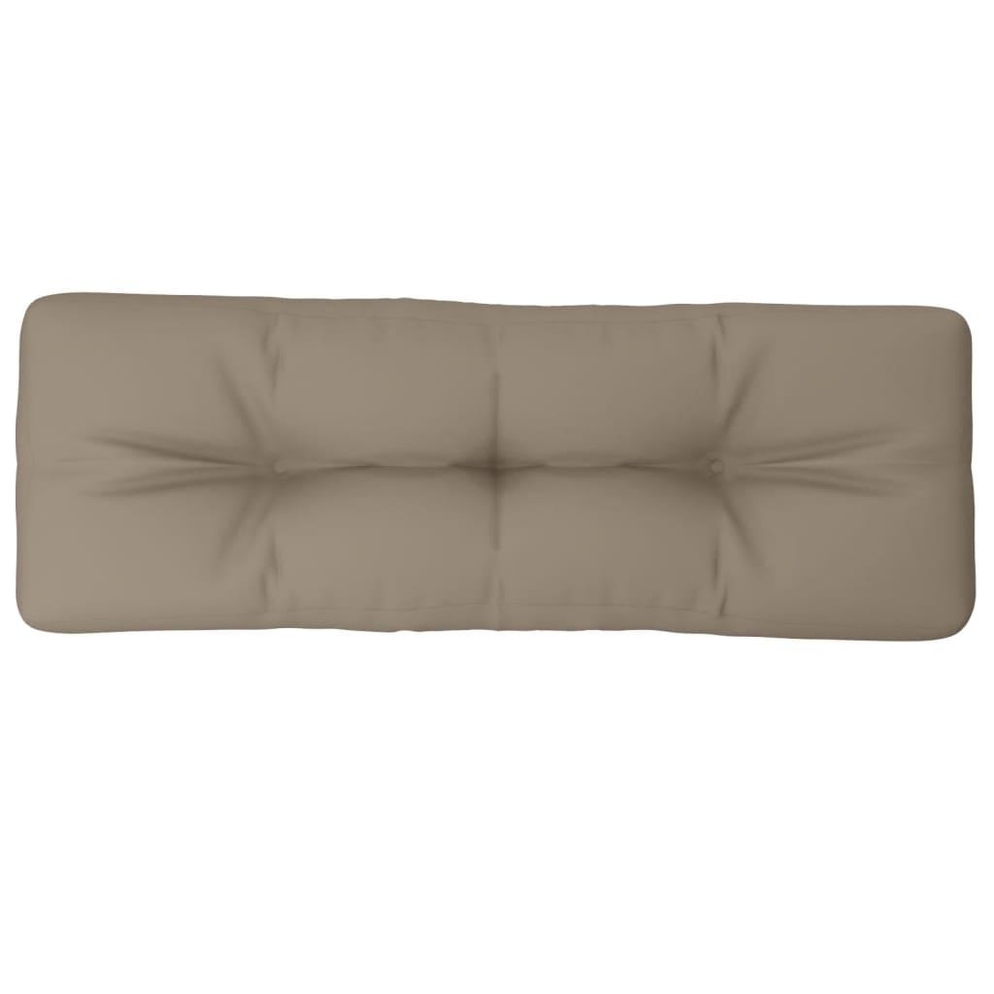 Voir la diapositive 2 : VIDAXL Coussin de palette taupe 120x40x12 cm tissu