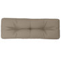Voir la diapositive 2 : VIDAXL Coussin de palette taupe 120x40x12 cm tissu