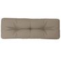 Voir la diapositive 2 : VIDAXL Coussin de palette taupe 120x40x12 cm tissu