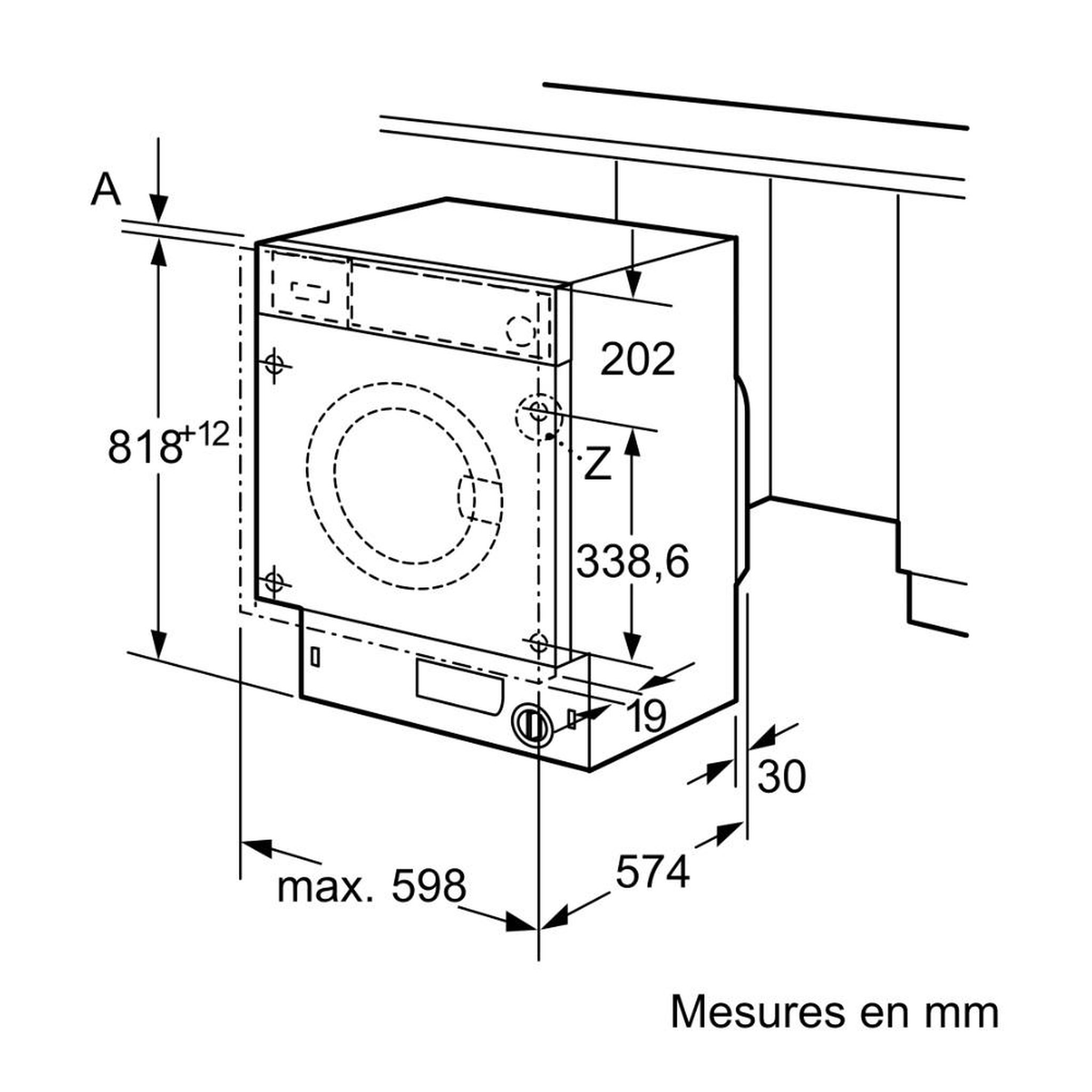 Voir la diapositive 6 : Siemens Lave-linge intégrable 7kg 1200 tours/min - wi12w348ff