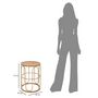 Voir la diapositive 6 : Paris Prix Table d'Appoint Design en Rotin  Samui  55cm Naturel