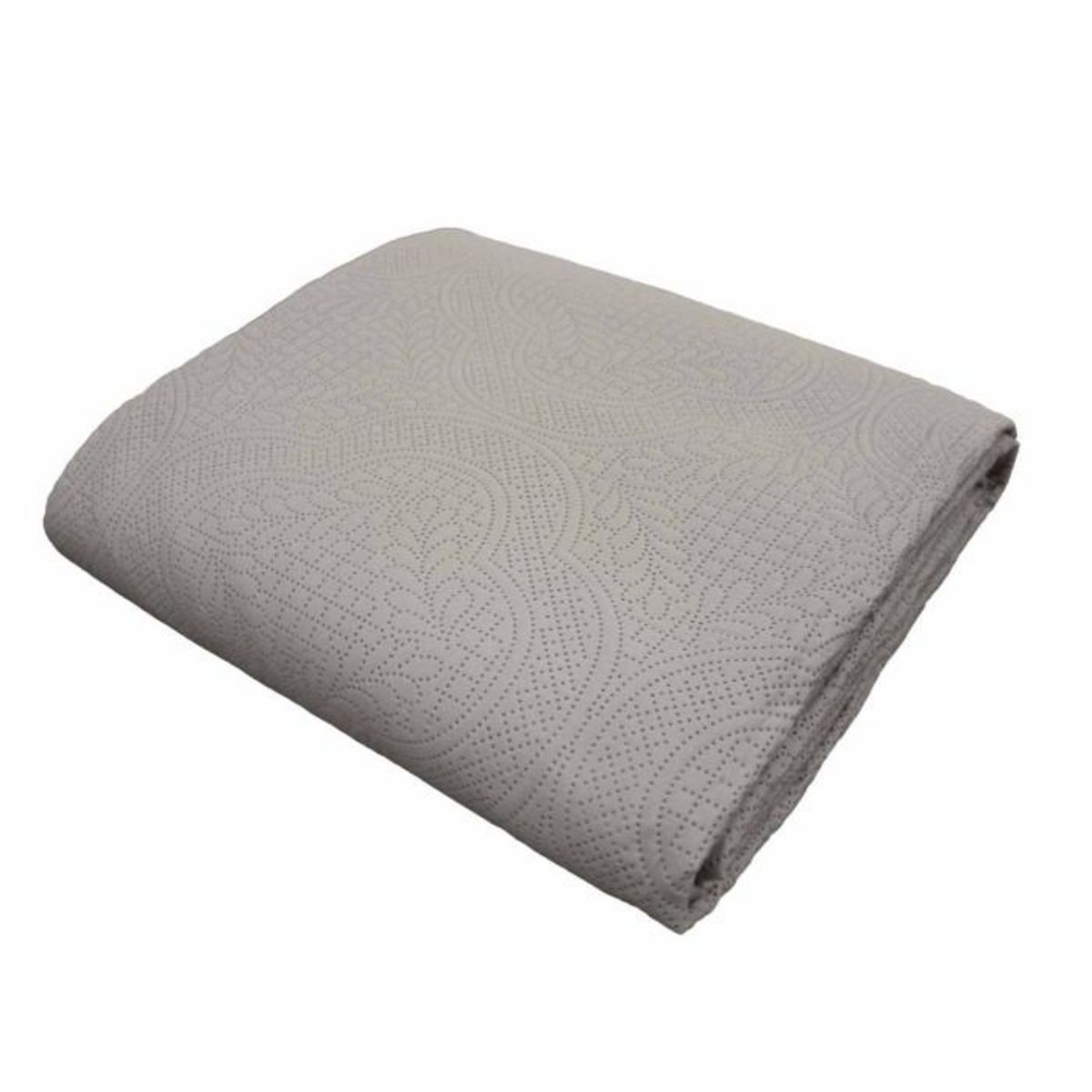 Paris Prix Couvre-Lit & 2 Housses de Coussin  Romane  220x240cm Gris