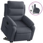 Voir la diapositive 2 : VIDAXL Fauteuil inclinable Gris fonce Velours
