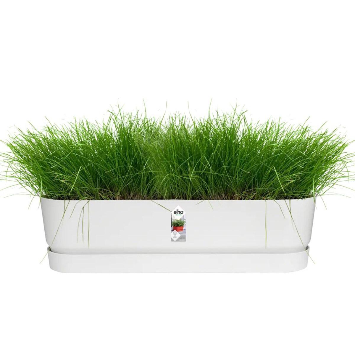 ELHO Balconnière Greenville Long 69 x 19,9 x 18,4 cm - Blanc - Elho