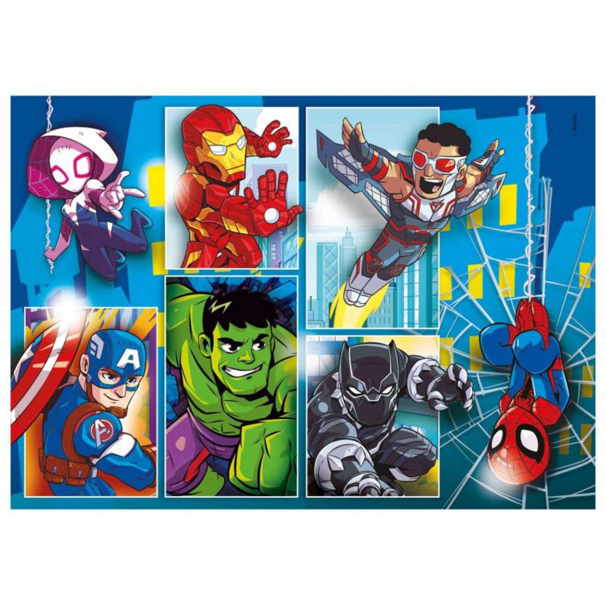 CLEMENTONI Clementoni Puzzle Marvel Superheroes, 2x20st.