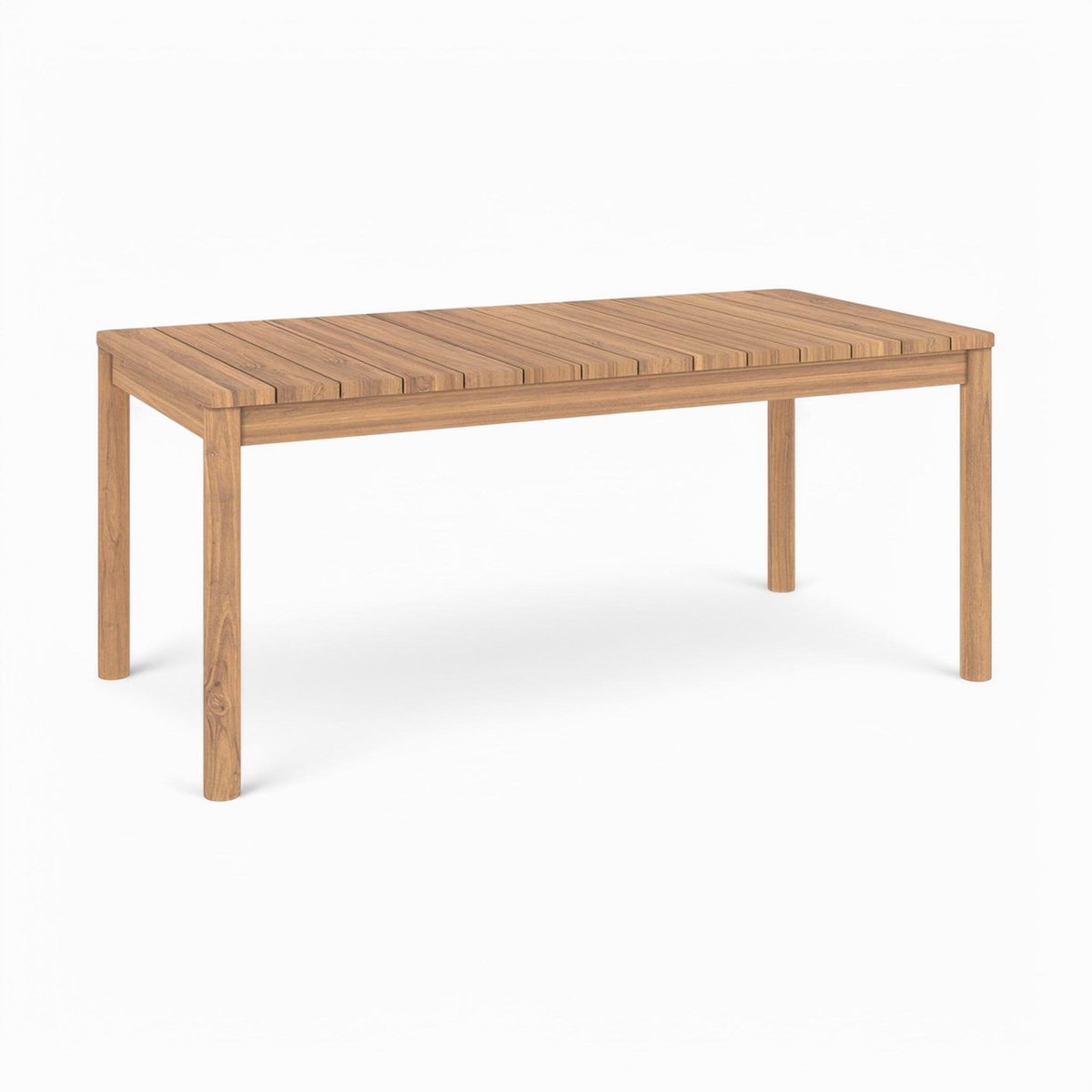 Rendez vous déco Table et chaises de jardin en bois de teck massif 6 personnes-Kora