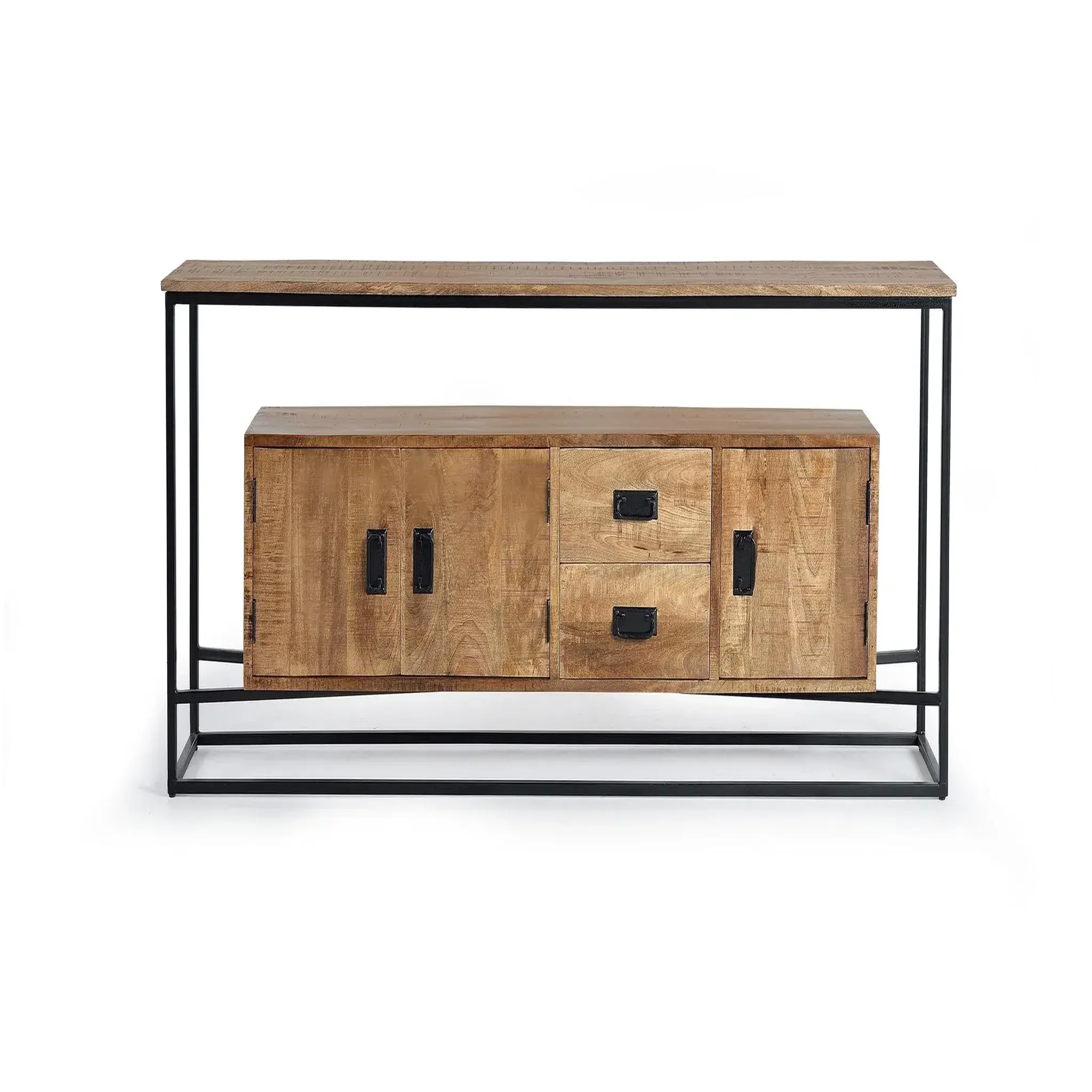 GINER Y COLOMER SL Buffet en bois de manguier 180cm style industriel