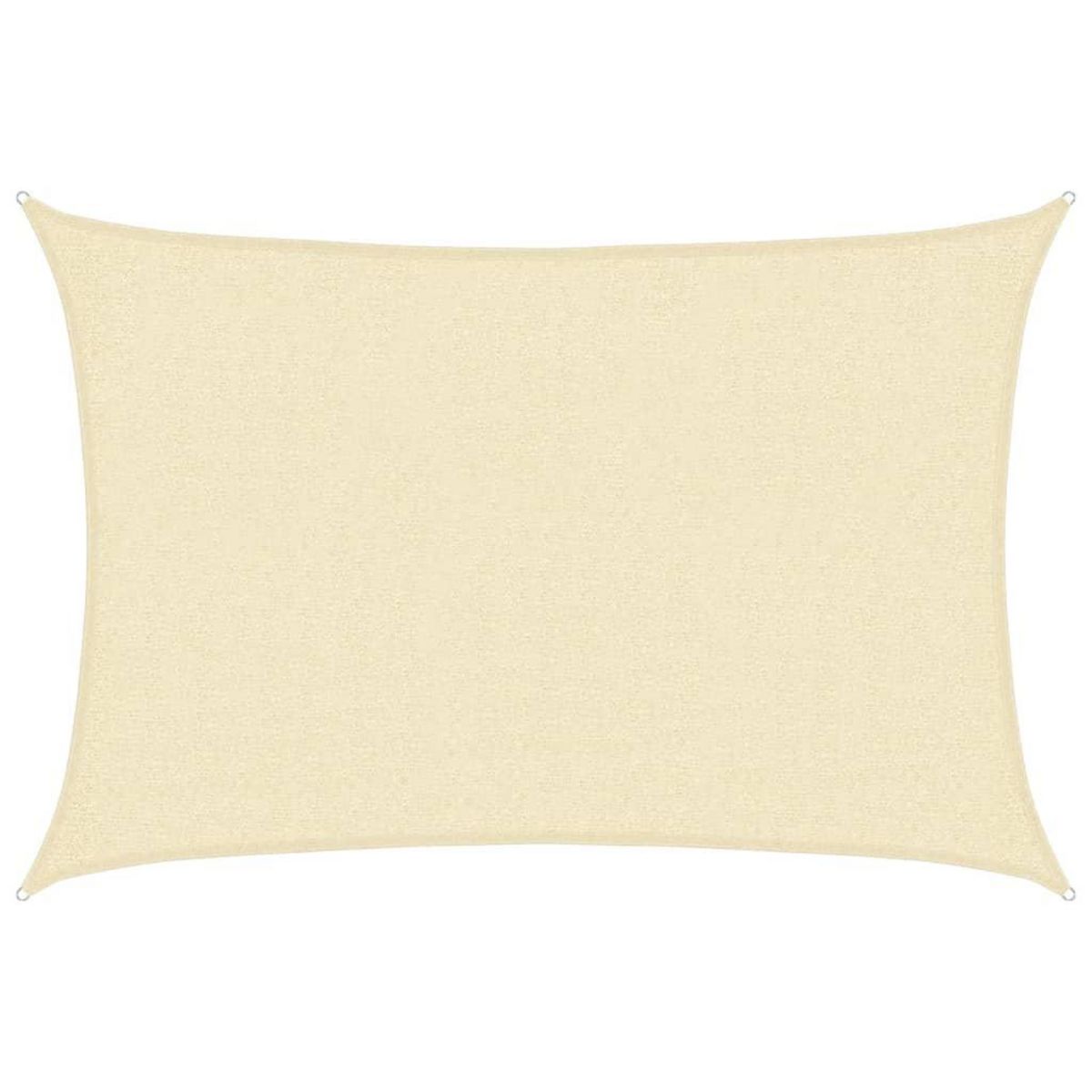 VIDAXL Voile d'ombrage 160 g/m^2 Creme 2x2,5 m PEHD