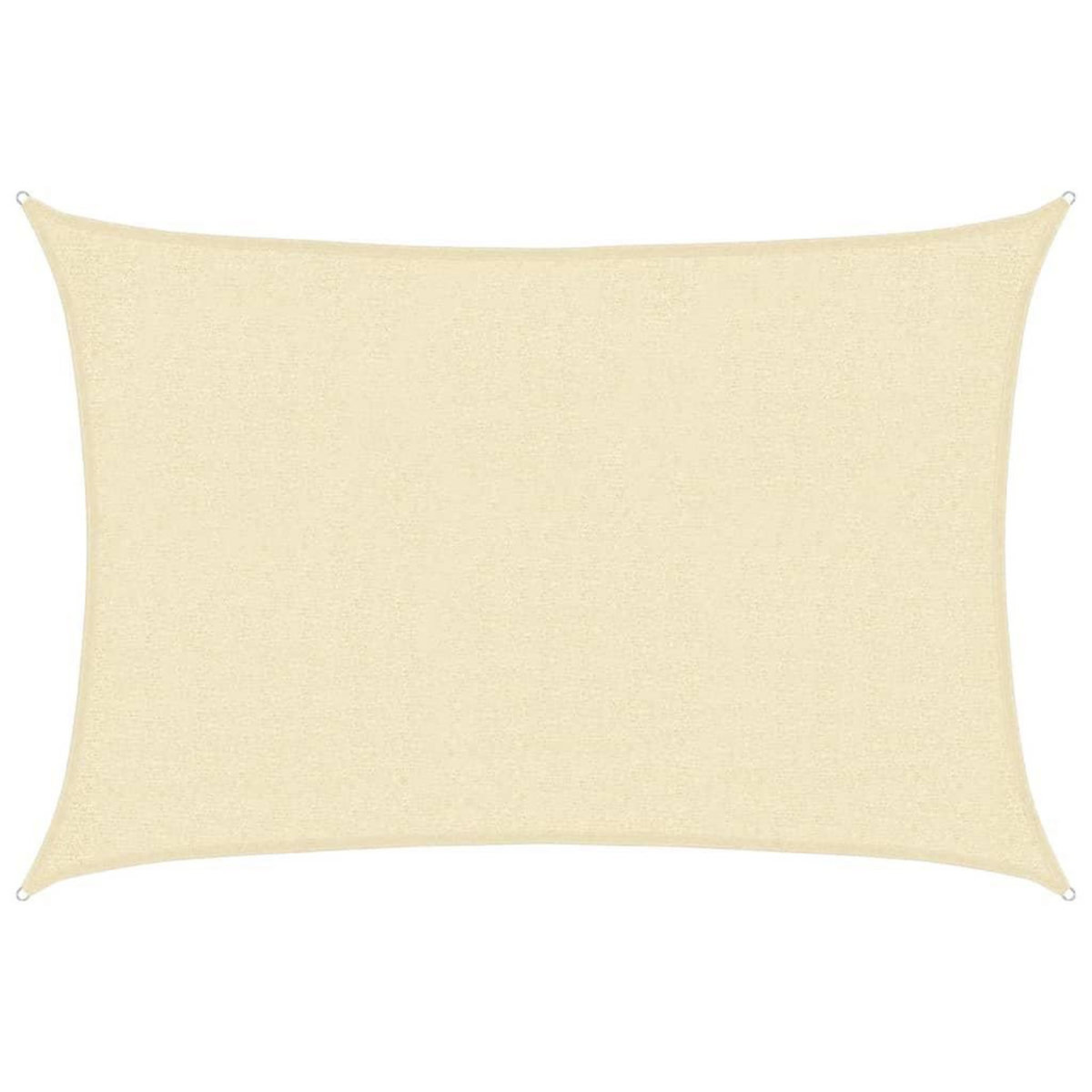 VIDAXL Voile d'ombrage 160 g/m^2 Creme 2x2,5 m PEHD