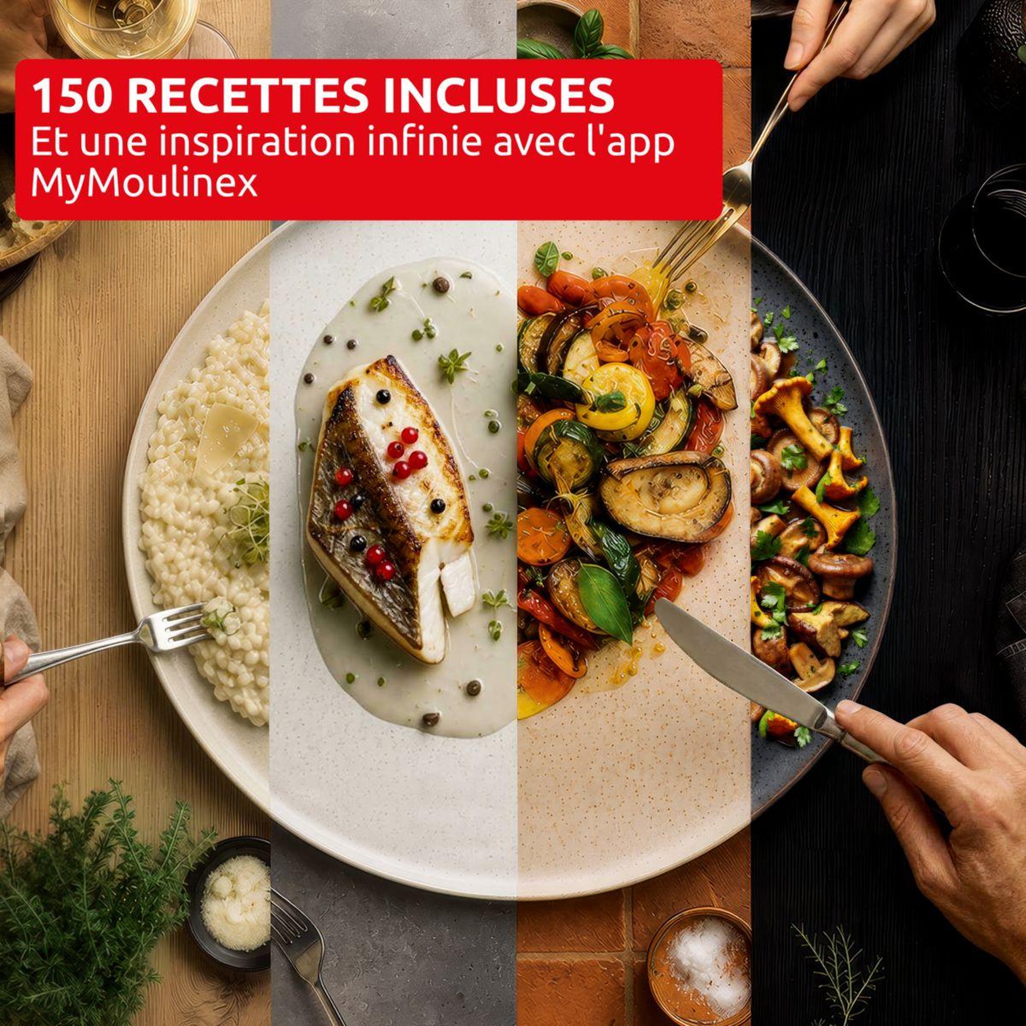 Voir la diapositive 3 : MOULINEX Cookeo CE82X1F0 Cookeo Simplicity avec couvercle Extra crisp