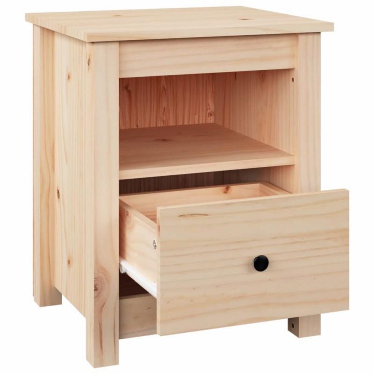 VIDAXL Table de chevet 40x35x49 cm Bois de pin massif