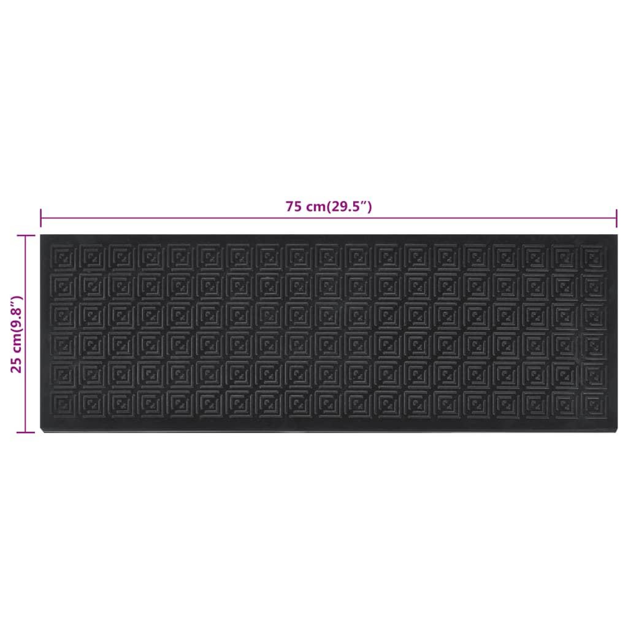 Voir la diapositive 6 : VIDAXL Marches d'escalier 5 pcs 25x75 cm caoutchouc