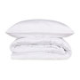 Voir la diapositive 3 : GENERIQUE Parure de lit - 129CTN63488 - 1 housse de couette 220 x 240 cm + 2 taies d'oreiller 60 x 60 cm - Satiné 100% coton - Blanc