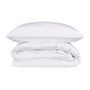 Voir la diapositive 3 : GENERIQUE Parure de lit - 129CTN63488 - 1 housse de couette 220 x 240 cm + 2 taies d'oreiller 60 x 60 cm - Satiné 100% coton - Blanc