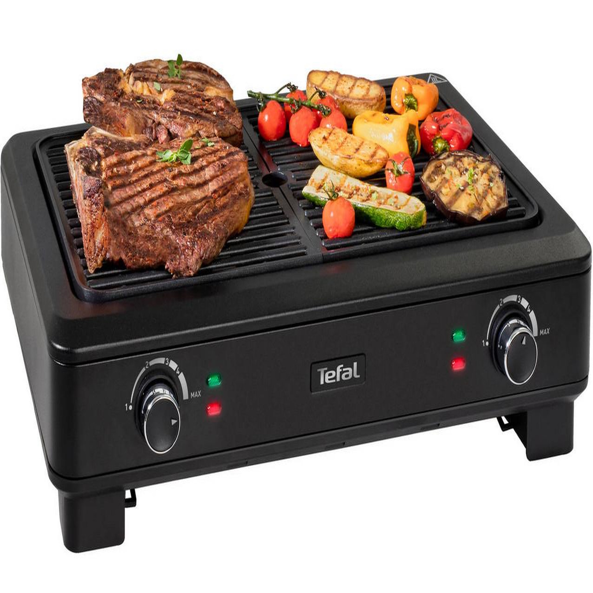 Voir la diapositive 3 : TEFAL Barbecue électrique posable 2000w - tg900812