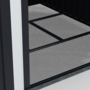 Voir la diapositive 6 : ID MARKET Abri de jardin 3,7M² gris en acier galvanisé avec base