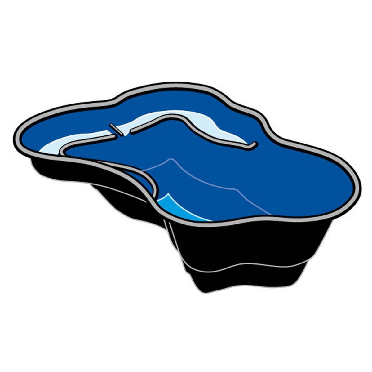 Ubbink Bassin préformé Iris SII - 1,09 m² - 240 L