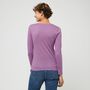 Voir la diapositive 2 : INEXTENSO T-shirt manches longues violet en coton femme