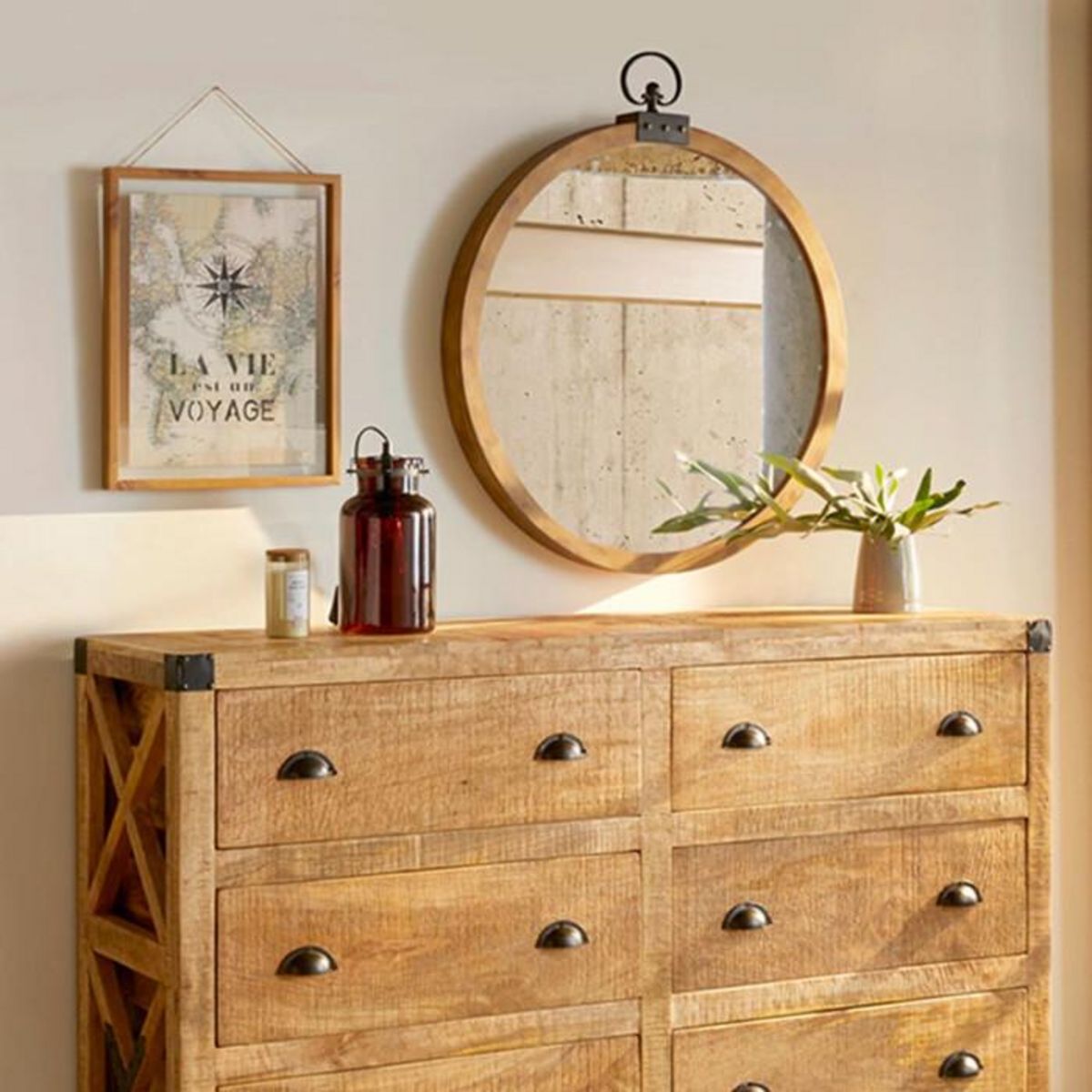 ATMOSPHERA Tableau Déco en Verre  Loft  38x48cm Naturel