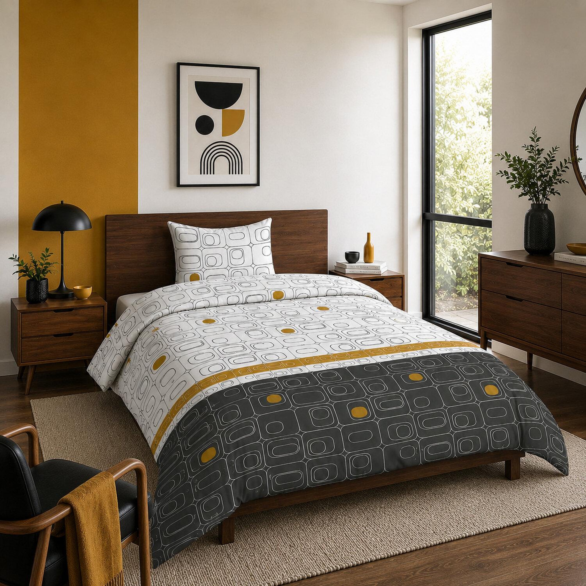 Voir la diapositive 2 : Les Ateliers du Linge Parure housse de couette niagara