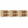 Voir la diapositive 4 : VIDAXL Buffets 3 pcs Chene sonoma Bois d'ingenierie