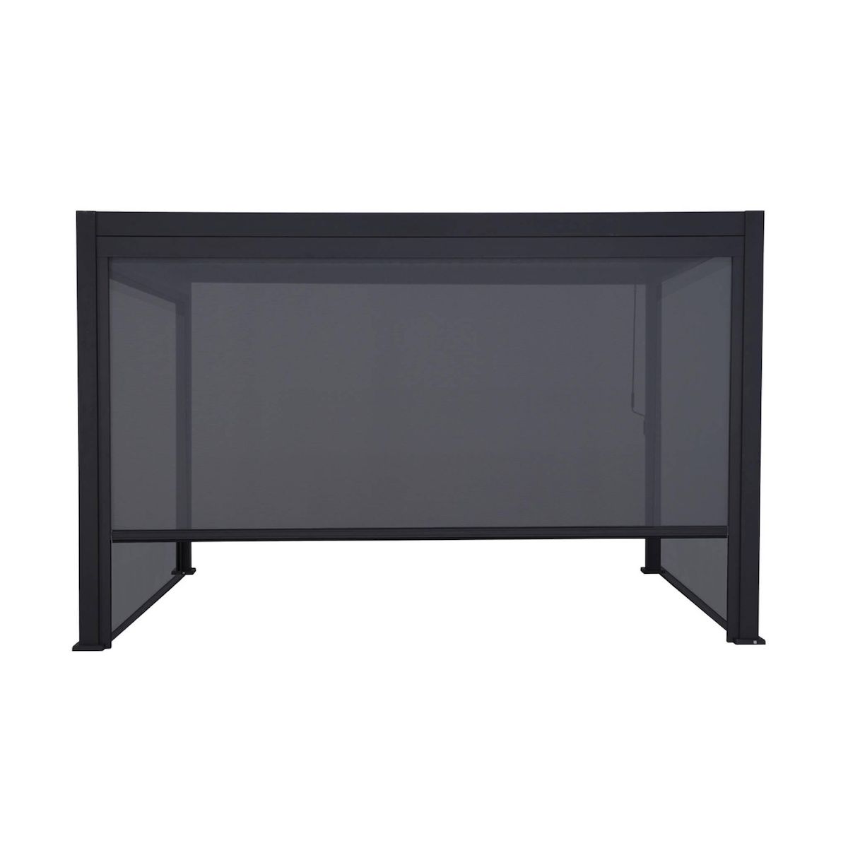 SWEEEK Pergola bioclimatique aluminium 3x4m + 2 stores 3m + 1 store 4m Triomphe