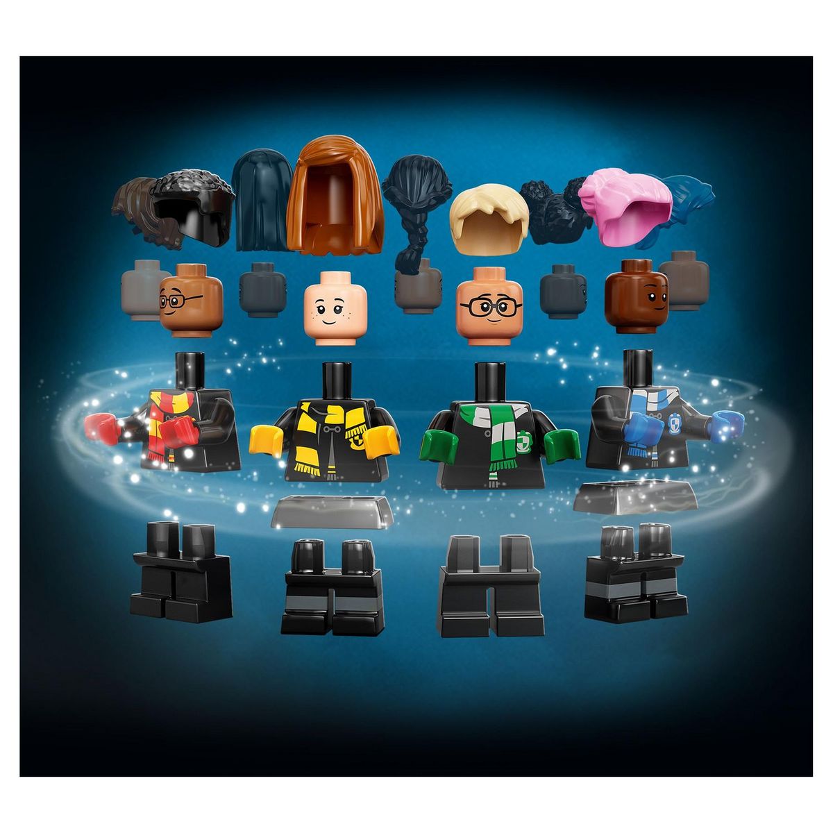 LEGO Harry Potter 76399 La Malle Magique de Poudlard, Malette personnalisable, Inclus 5 Minifigures de Personnages de l'Univers des Films