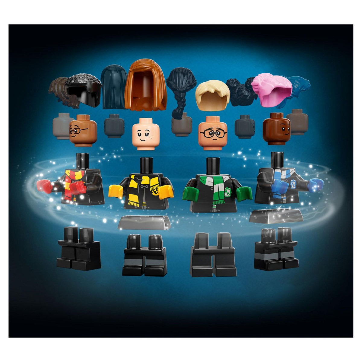 LEGO Harry Potter 76399 La Malle Magique de Poudlard, Malette personnalisable, Inclus 5 Minifigures de Personnages de l'Univers des Films