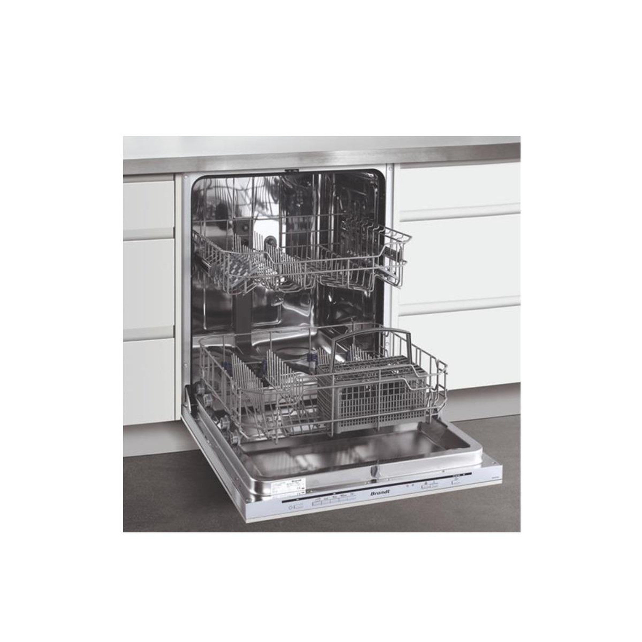 Voir la diapositive 3 : BRANDT Lave-vaisselle tout intégrable 60cm 12 couverts 47db - vh3772j