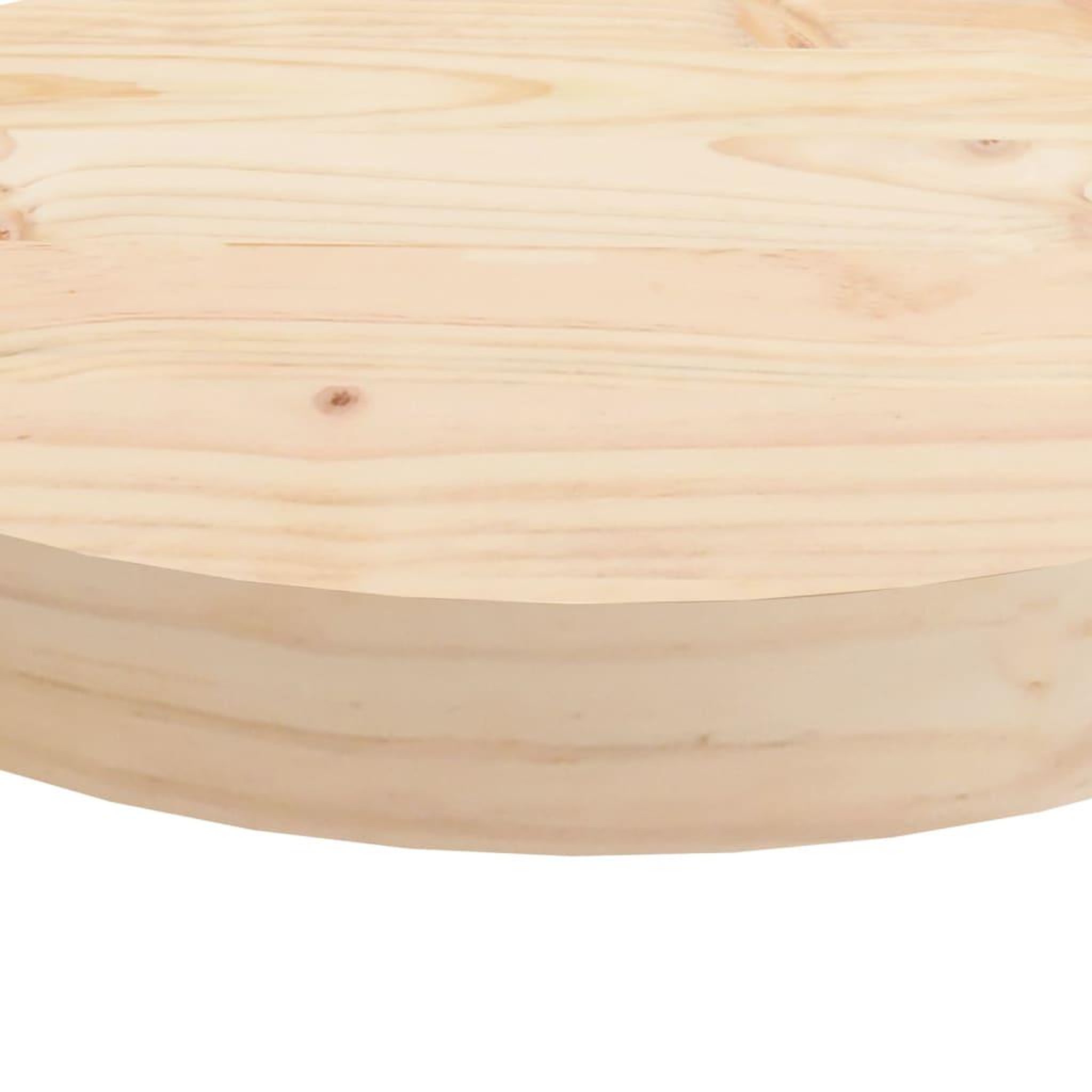 Voir la diapositive 5 : VIDAXL Dessus de table rond Ø70x3 cm bois de pin massif