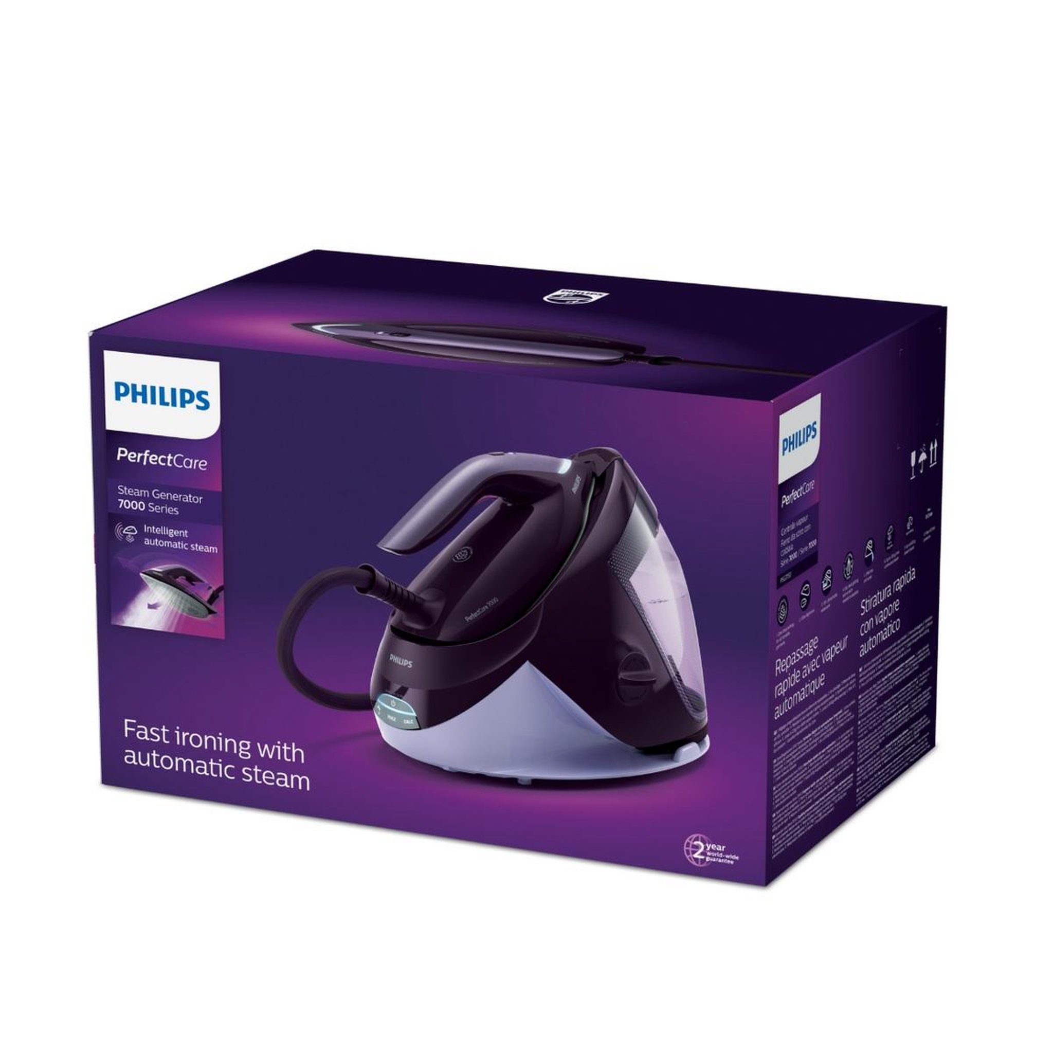 Voir la diapositive 5 : Philips Centrale vapeur 8bars 120g/mn autonomie ilimitée - psg7150-30