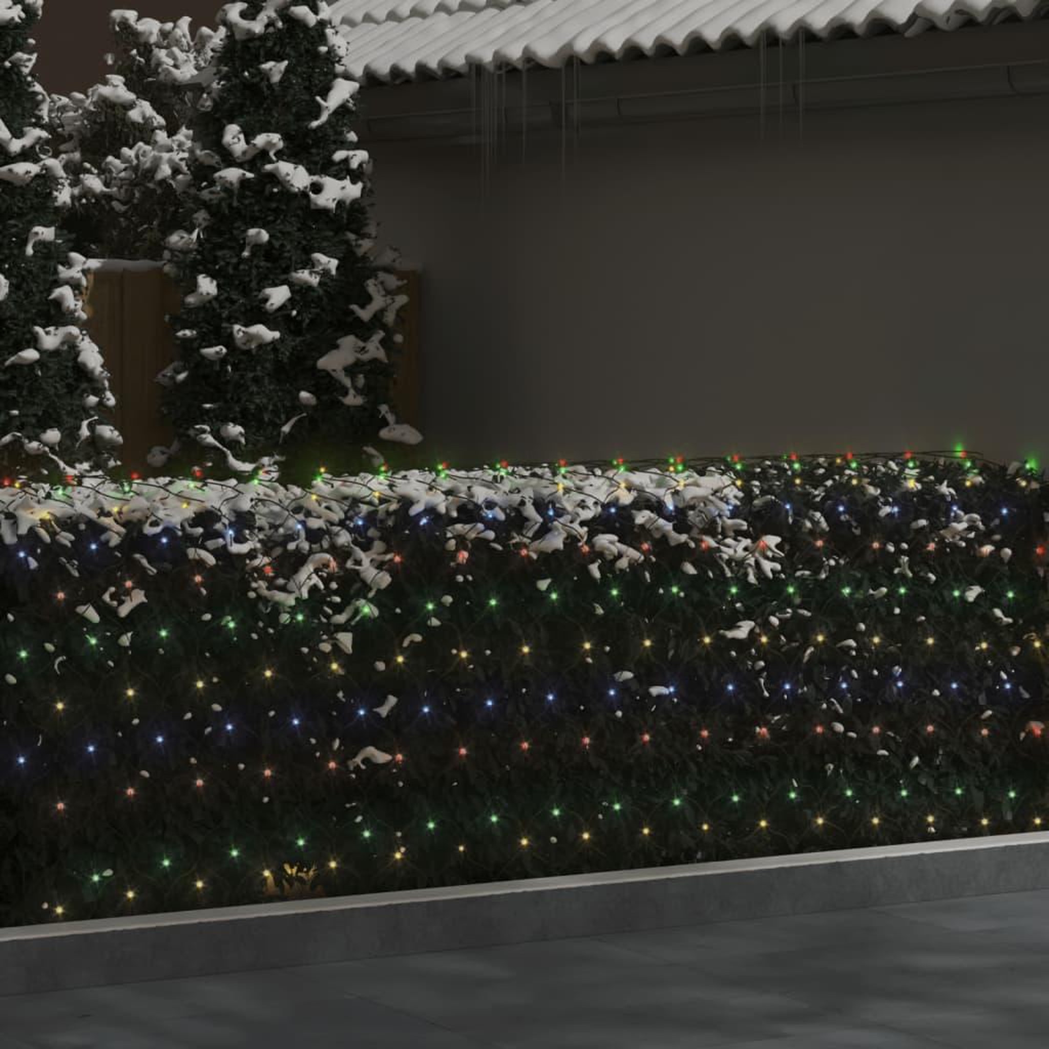 Voir la diapositive 3 : VIDAXL Filet lumineux colore de Noël 4x4 m 544 LED Interieur/exterieur