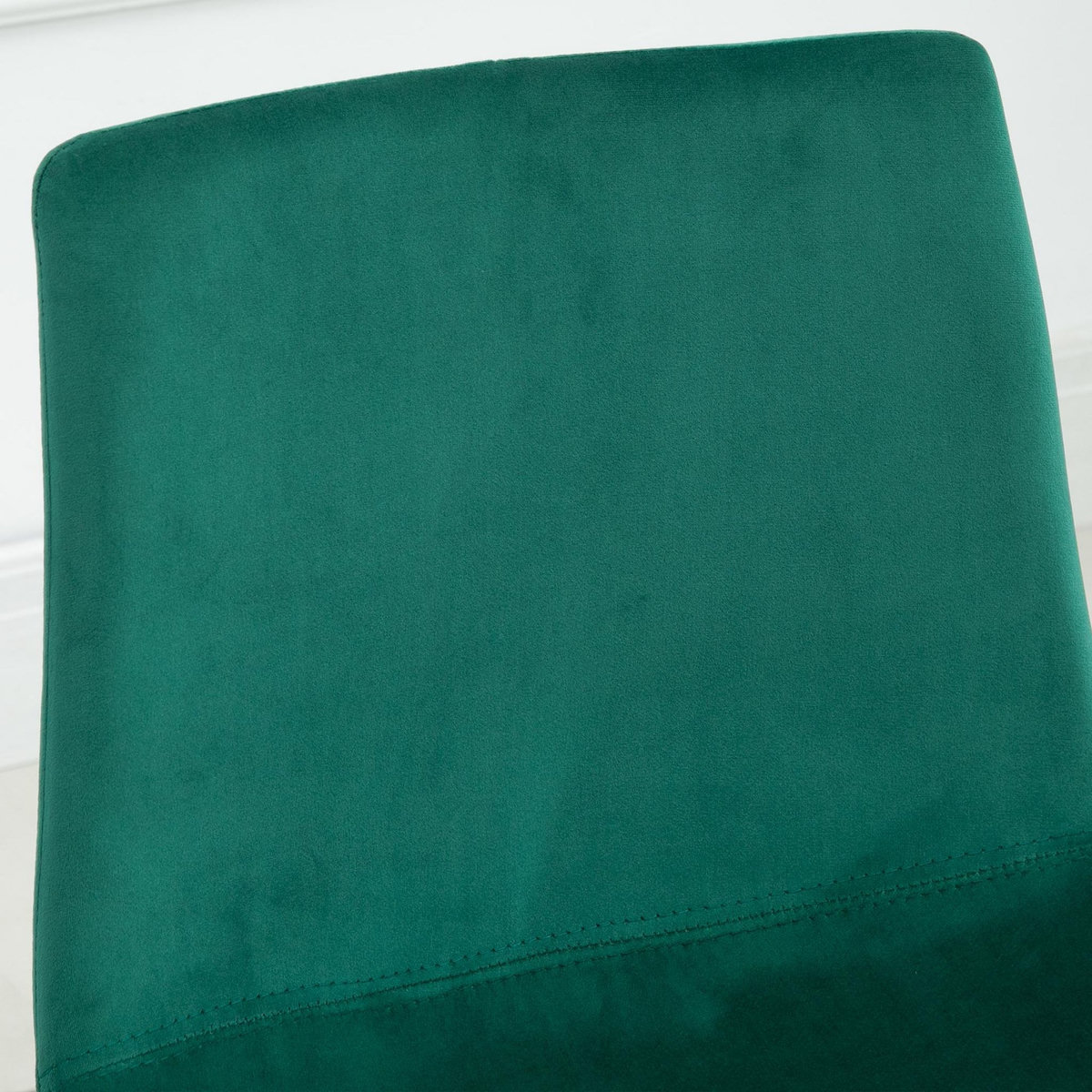 HOMCOM Chaise design pivotante 360° - chaise velours vert