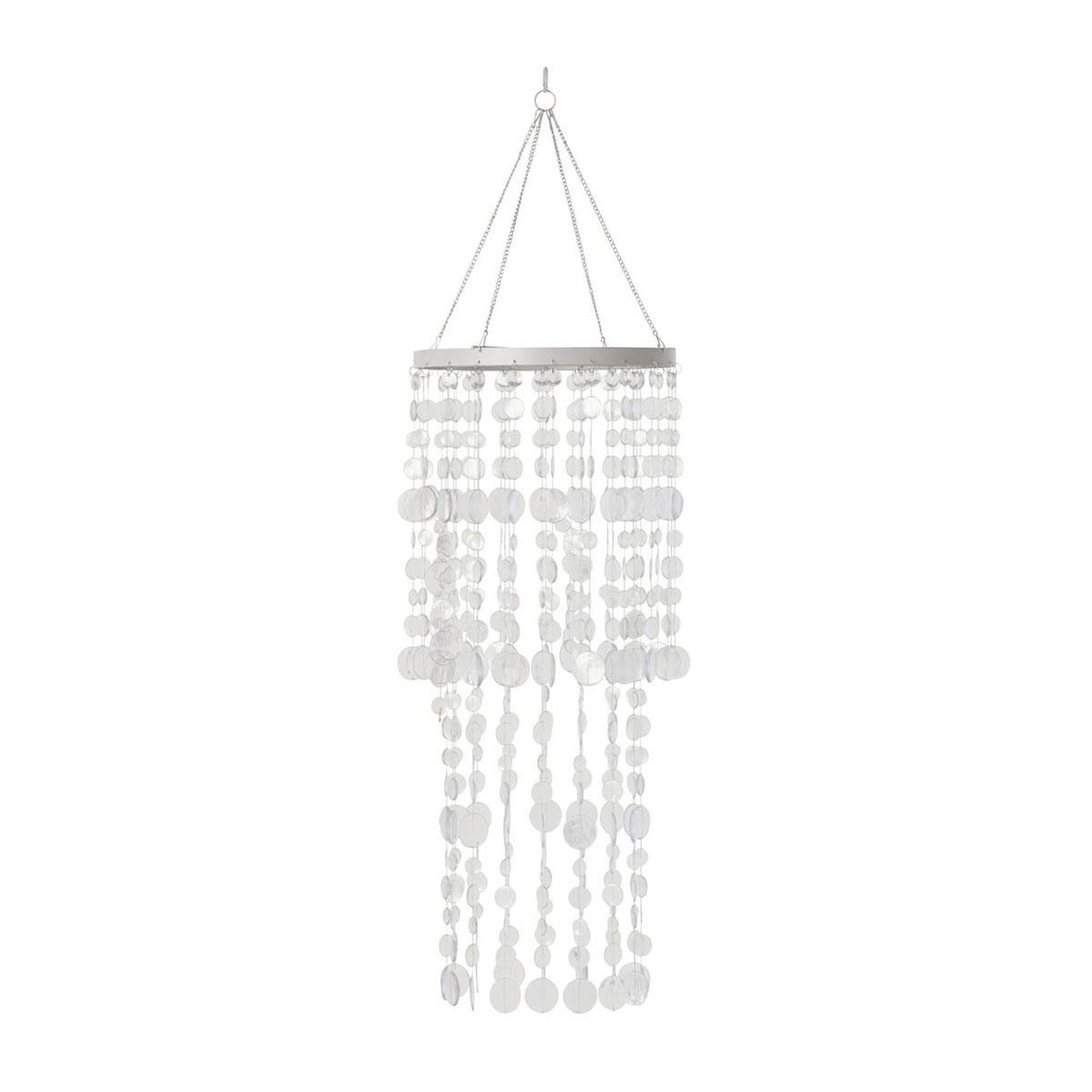 J-LINE Abat-jour suspension perles  tycho  70cm transparent