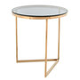 Voir la diapositive 1 : Paris Prix Table d'Appoint Design  Wynona  55cm Gris & Or Rose