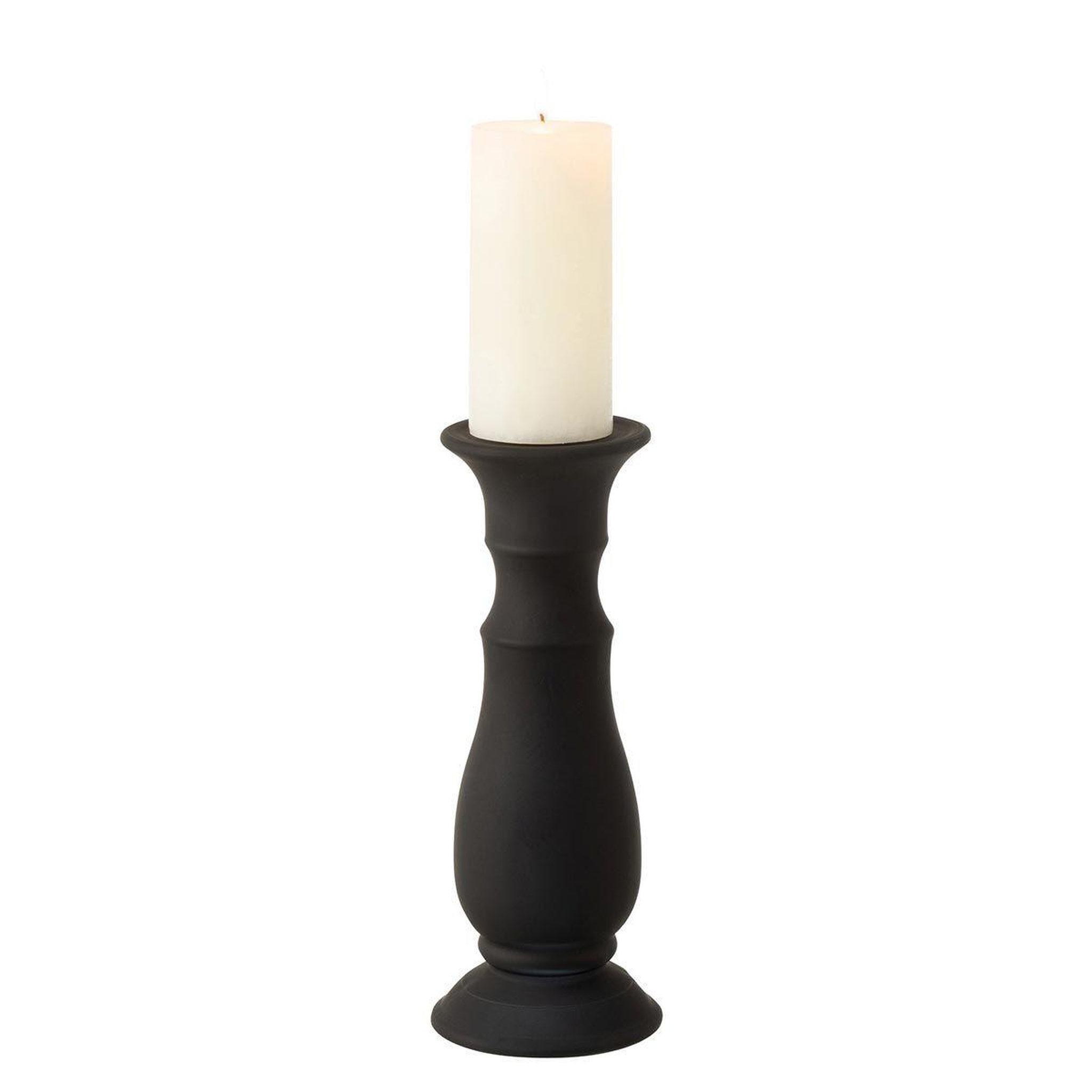 Voir la diapositive 2 : J-LINE Chandelier design en verre  gentle  30cm noir mat