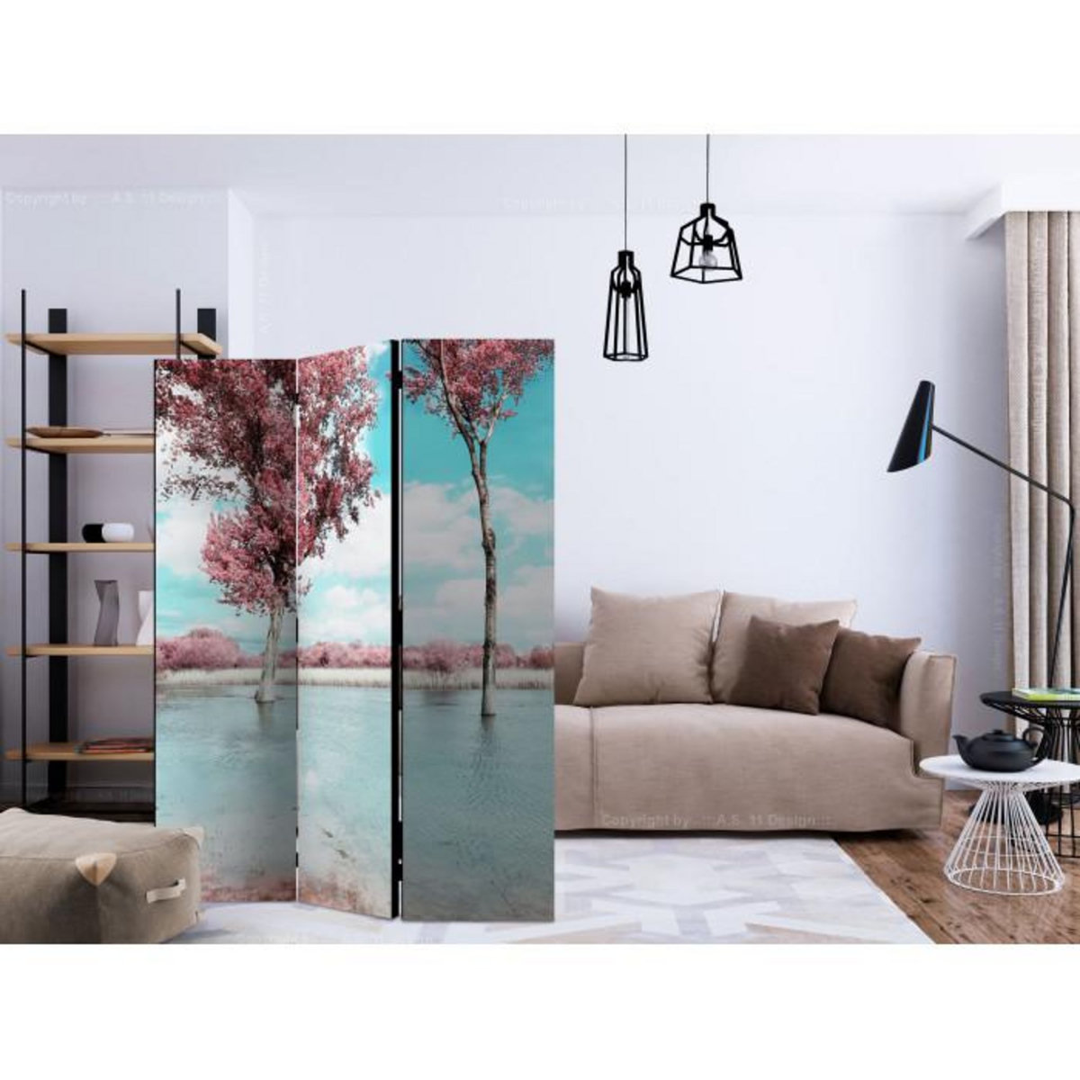 Paris Prix Paravent 3 Volets  Autumn Scenery  135x172cm