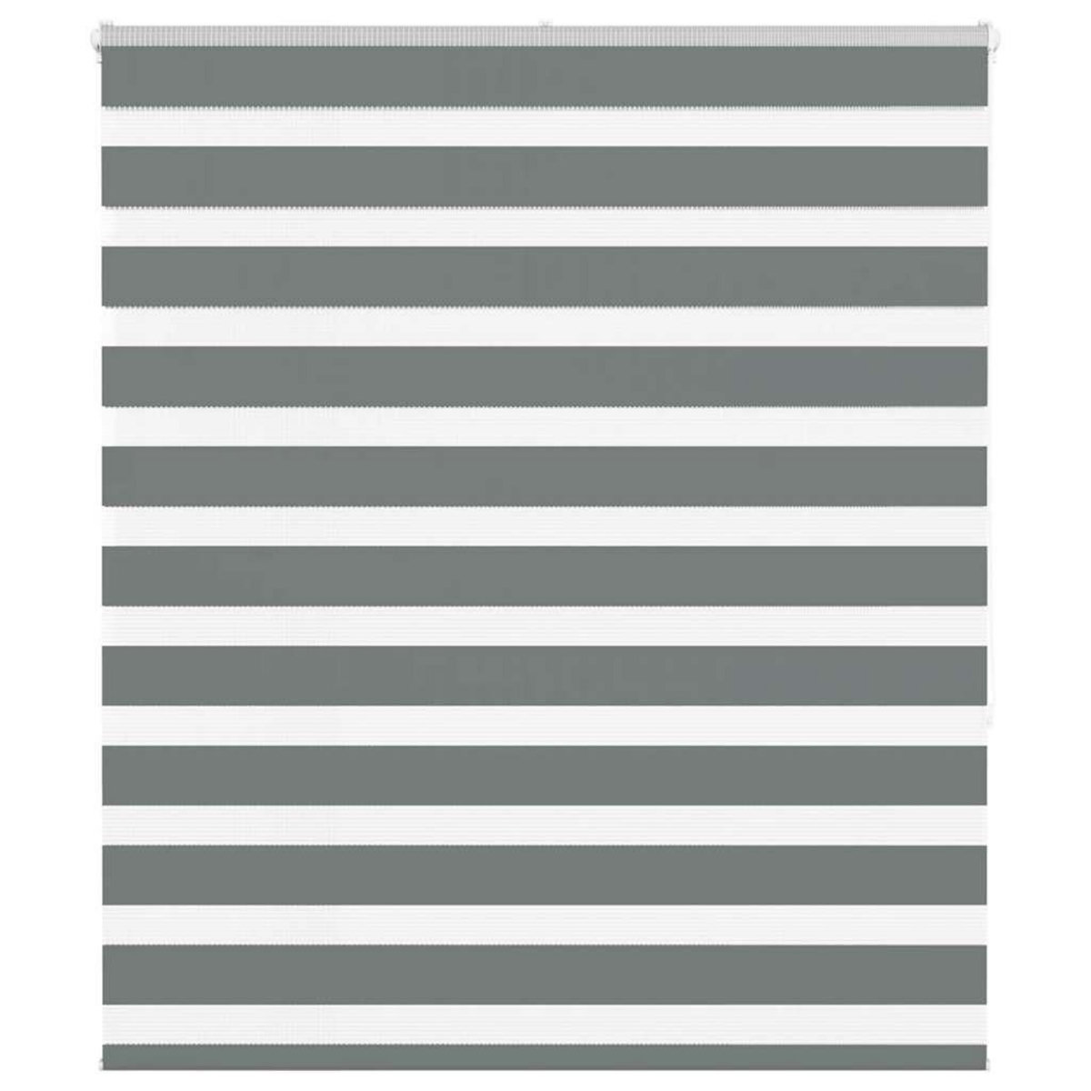 VIDAXL Store zebre gris fonce largeur du tissu 115,9 cm polyester