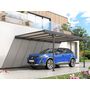 Voir la diapositive 1 : trigano Carport métal adossé  MISTRAL 15.45 m² aluminium et polycarbonate