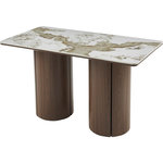 Habitat et Jardin Table à manger rectangulaire en céramique pendora  Milano  - 6 places - Marron