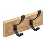 Voir la diapositive 2 : FIVE Patère Murale en Bois  6 Crochets  58cm Naturel