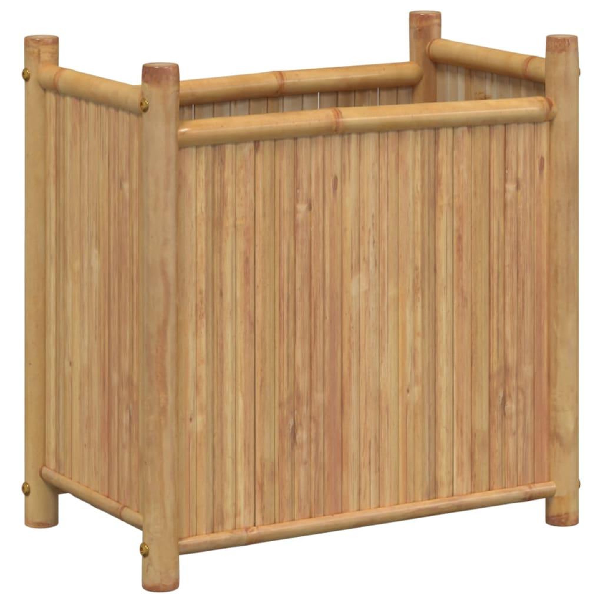 Voir la diapositive 2 : VIDAXL Jardiniere 50x30x50 cm bambou