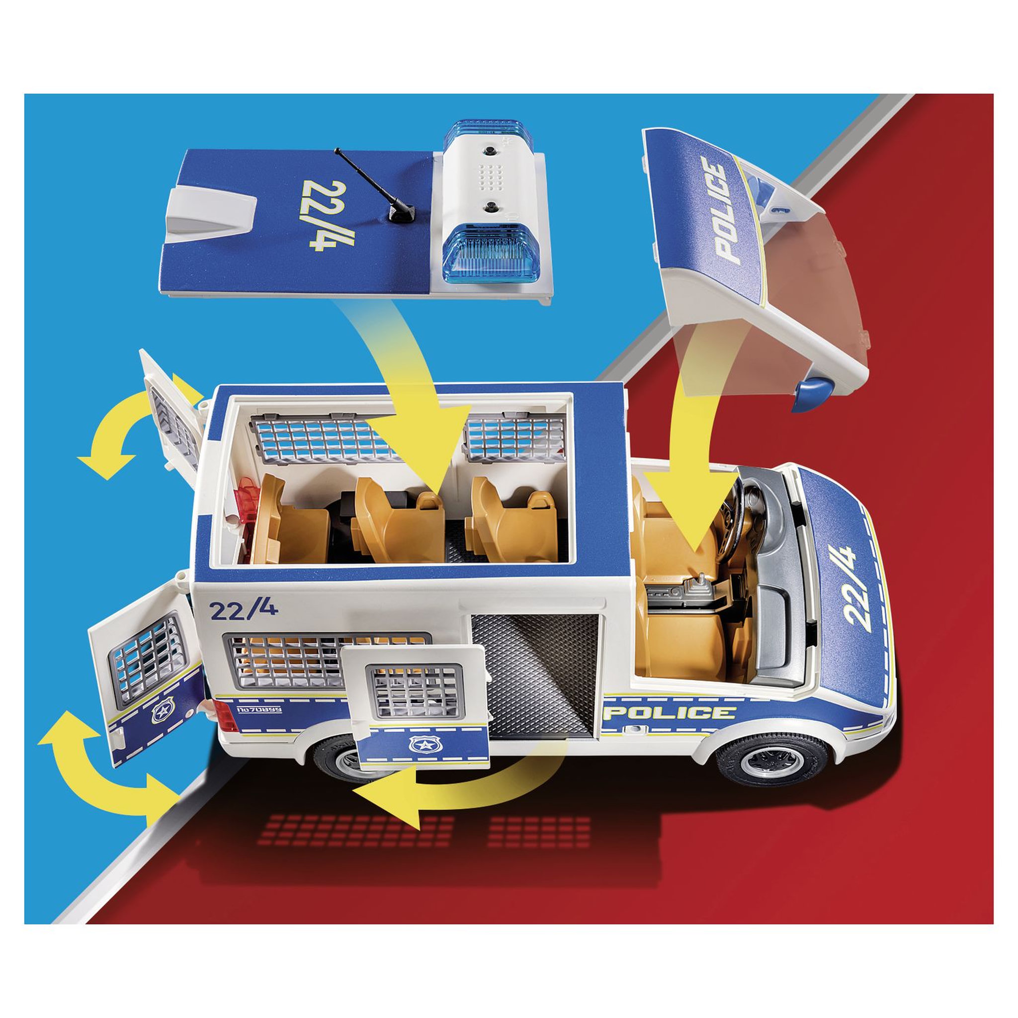 Voir la diapositive 7 : PLAYMOBIL City Action 70899 Police des fourgons
