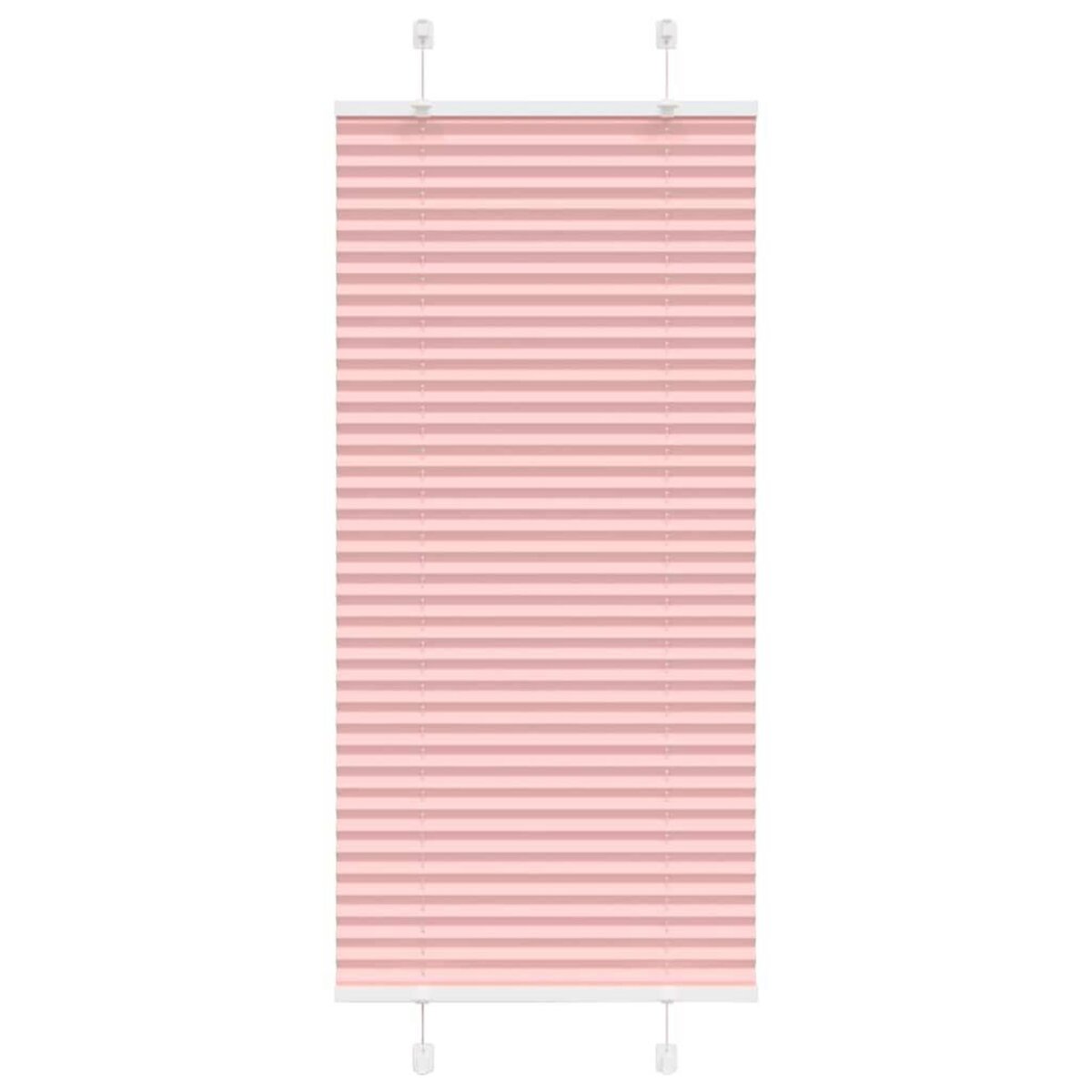 VIDAXL Store plisse rose 60x150 cm largeur du tissu 59,4 cm polyester
