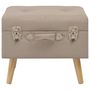Voir la diapositive 2 : VIDAXL Tabouret de rangement 40 cm Beige Tissu