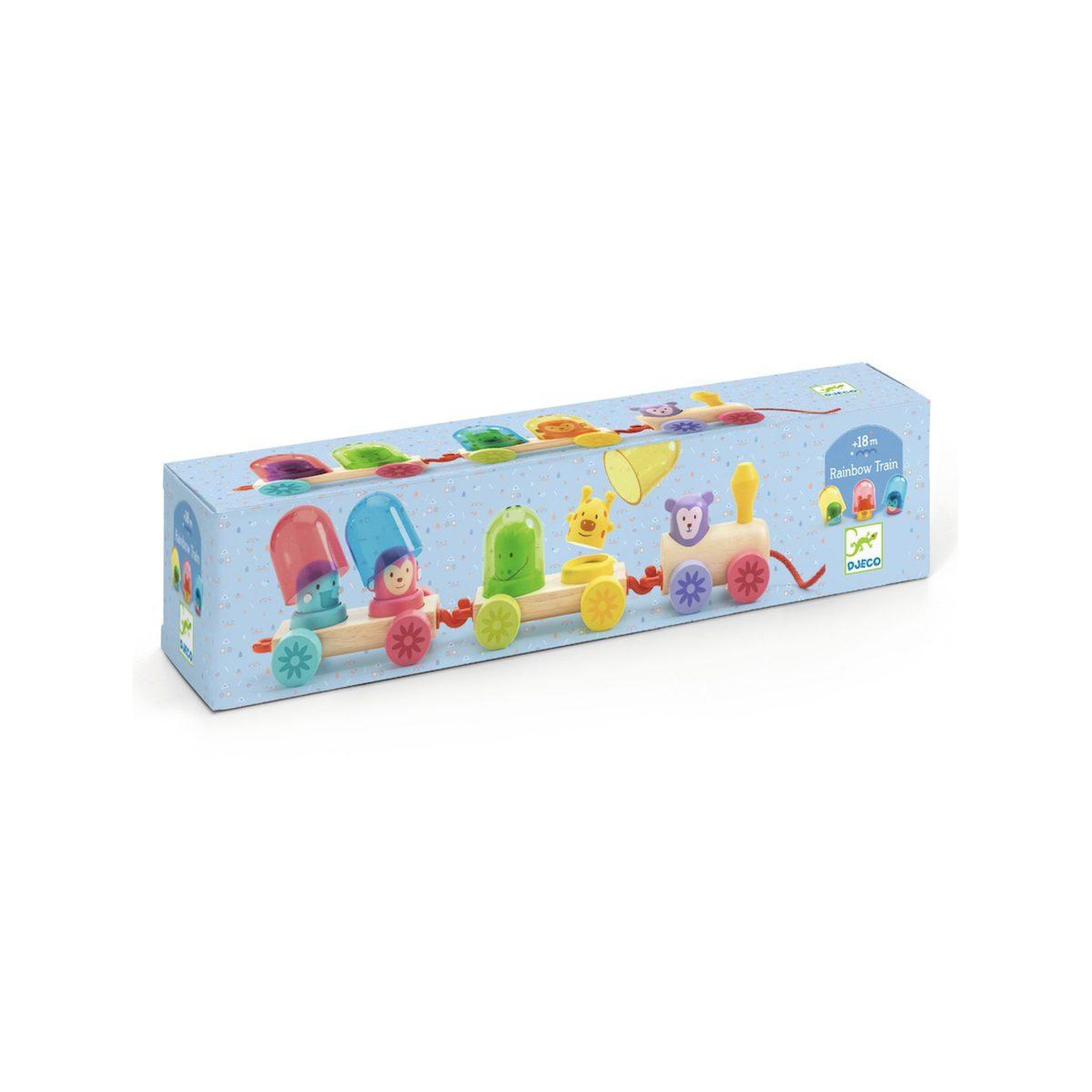 Djeco Jouet a trainer train rainbow -