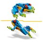 LEGO Creator  31136 - Le perroquet exotique, Jouet de Construction, Figurines Animaux de la Jungle, avec Grenouille et Poisson