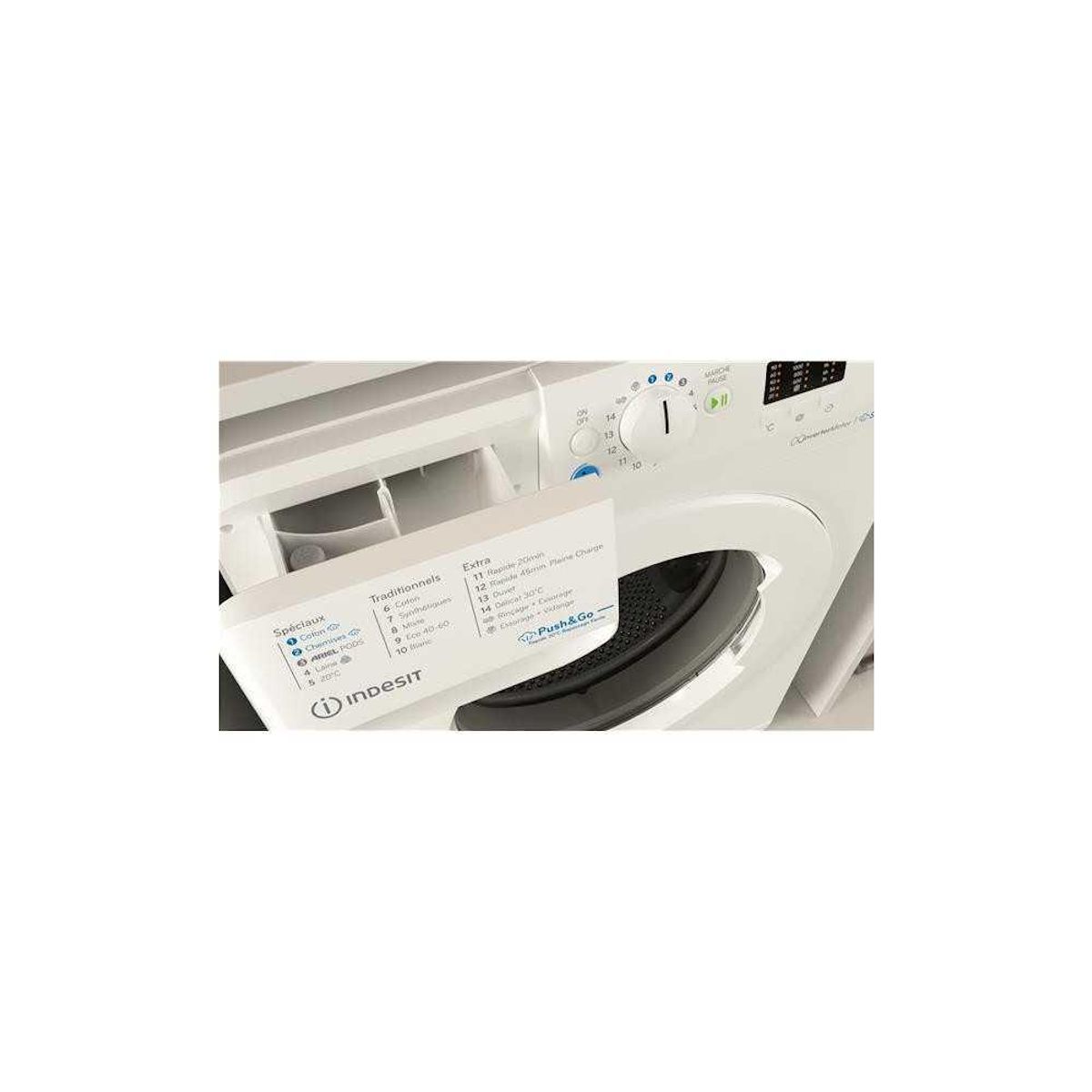 Indesit Lave-linge hublot 10kg 1400 tours/min - BWA101496XWVFR