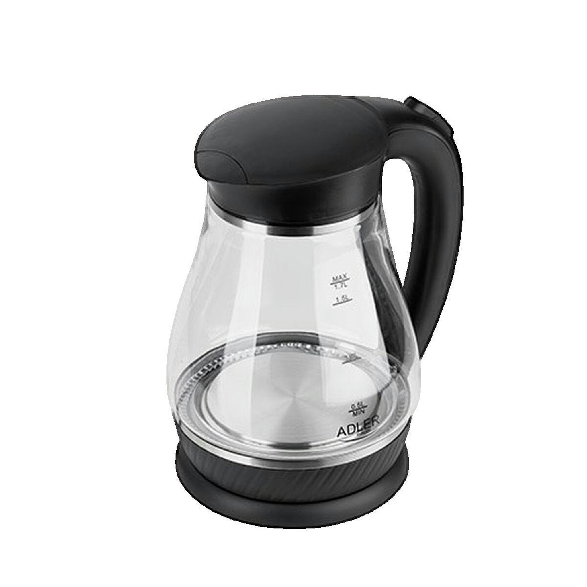 ADLER Bouilloire Adler AD 1274 B en verre noir
